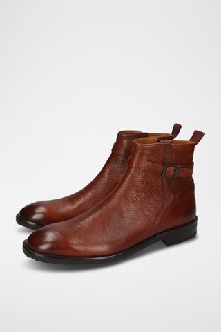 Boots en cuir Primo - Marron