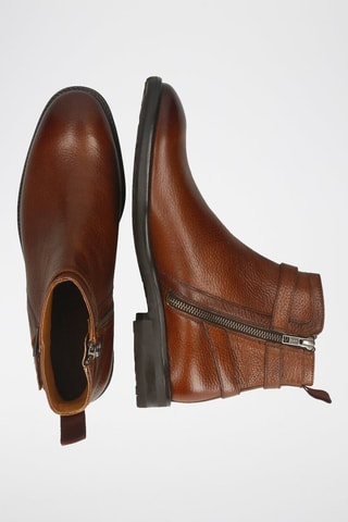 Boots en cuir Primo - Marron
