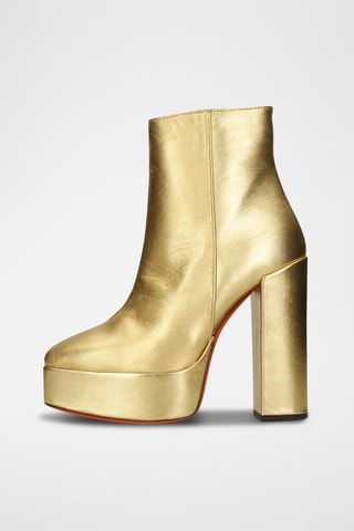 Bottines en cuir Giselle - Doré