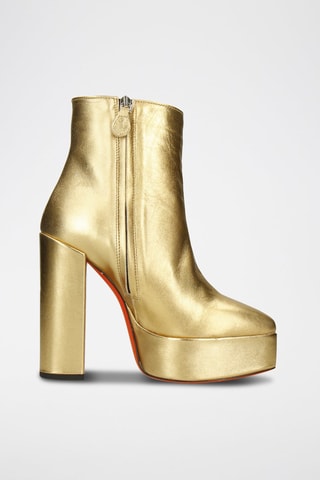 Bottines en cuir Giselle - Doré