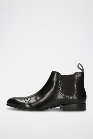 Bottines Chelsea en cuir Sally - Noir