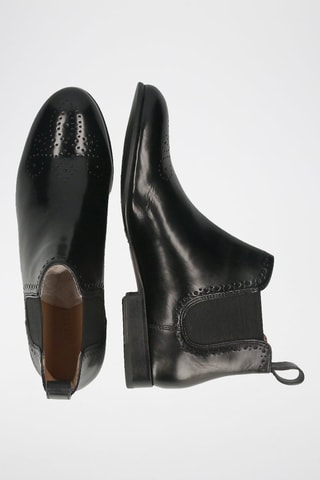 Bottines Chelsea en cuir Sally - Noir