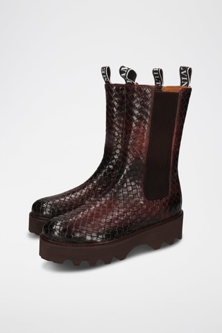 Bottines Chelsea en cuir Sybill - Marron foncé