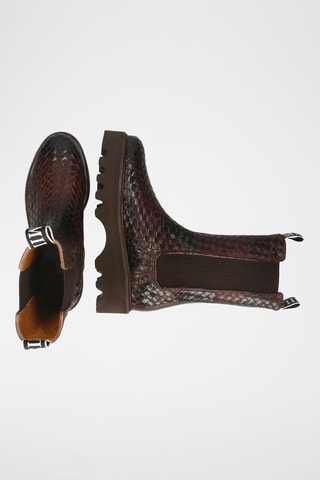 Bottines Chelsea en cuir Sybill - Marron foncé