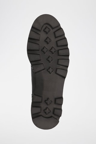 Bottines Chelsea en croûte de cuir Sally 112 - Noir