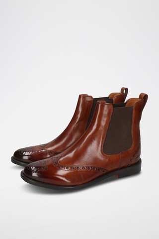 Bottines Chelsea en cuir Selina 29 - Camel