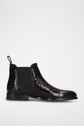 Bottines Chelsea en cuir - Noir