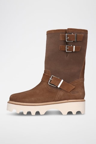 Bottines en nubuck Eliana - Marron