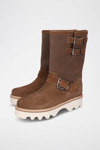 Bottines en nubuck Eliana - Marron