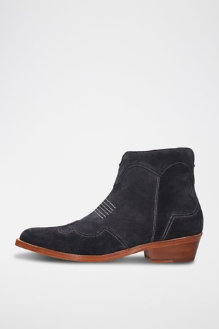 Bottines en cuir Shyla - Bleu marine