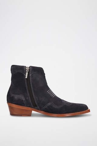 Bottines en cuir Shyla - Bleu marine