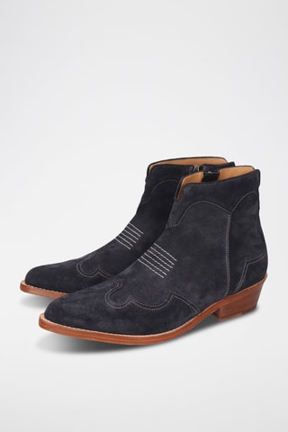 Bottines en cuir Shyla - Bleu marine