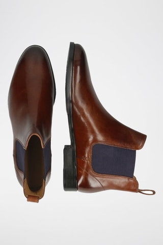 Bottines Chelsea en croûte de cuir Susan - Marron