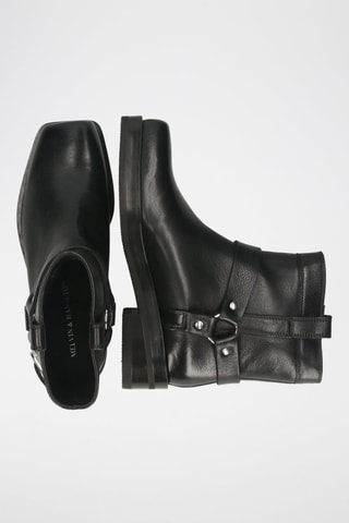 Bottines en cuir Sadie - Noir
