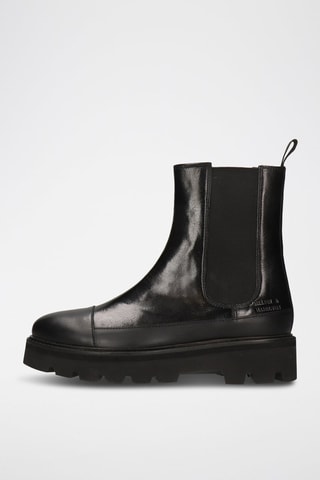 Bottines Chelsea en cuir Sybill - Noir