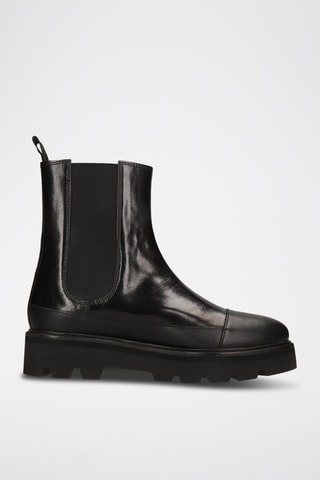 Bottines Chelsea en cuir Sybill - Noir