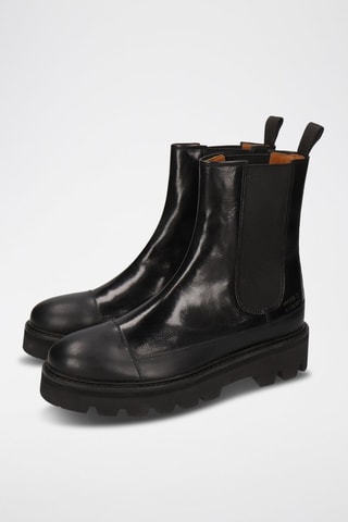 Bottines Chelsea en cuir Sybill - Noir