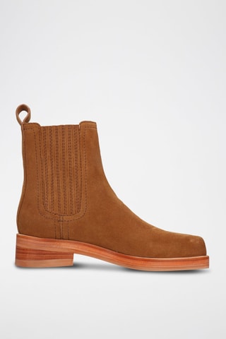 Bottines en nubuck Sadie - Marron foncé