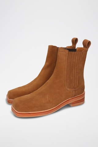 Bottines en nubuck Sadie - Marron foncé