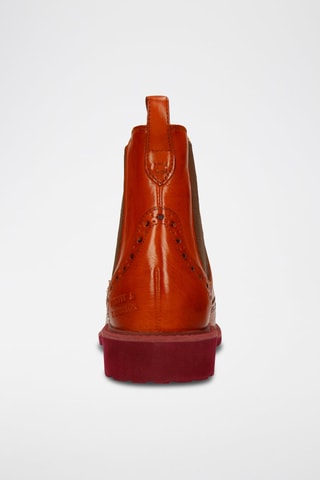 Bottines Chelsea en cuir verni Selina - Bordeaux