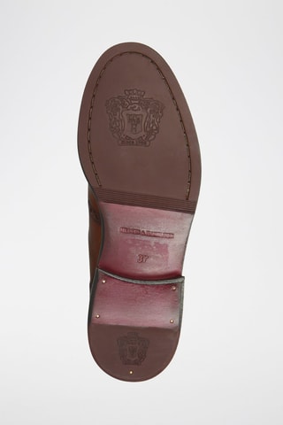 Bottines Chelsea en cuir verni Sally - Marron