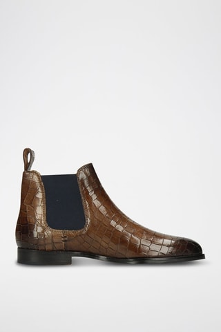 Bottines Chelsea en cuir Susan - Marron clair