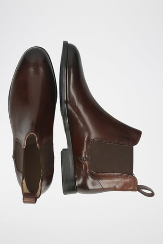 Bottines Chelsea en croûte de cuir Susan - Marron