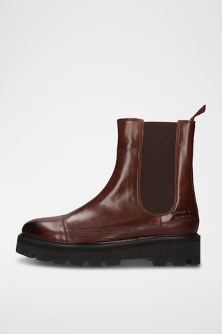 Bottines Chelsea en cuir Sybill - Marron foncé
