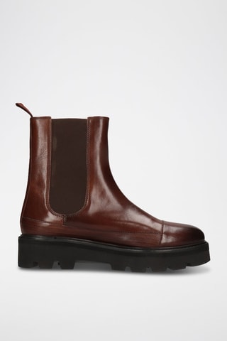 Bottines Chelsea en cuir Sybill - Marron foncé