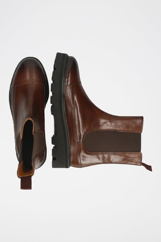 Bottines Chelsea en cuir Sybill - Marron foncé