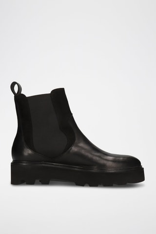Bottines Chelsea en cuir - Noir