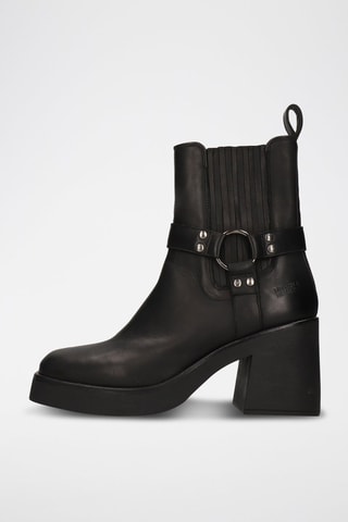 Bottines en cuir Paisley - Noir