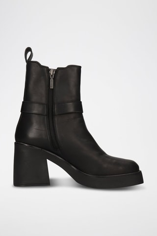 Bottines en cuir Paisley - Noir