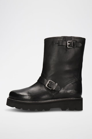 Bottines en cuir Eliana - Noir