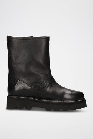 Bottines en cuir Eliana - Noir
