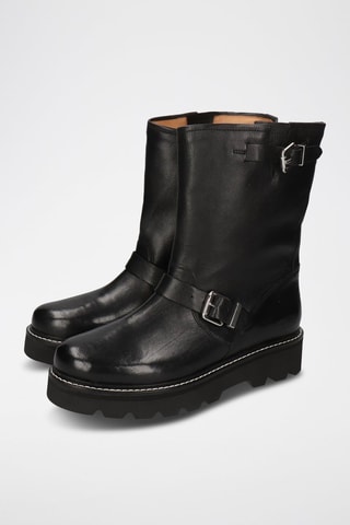Bottines en cuir Eliana - Noir