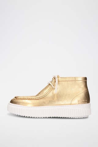 Bottines en cuir Diana - Doré