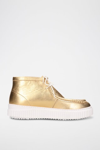 Bottines en cuir Diana - Doré