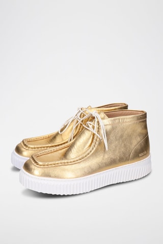 Bottines en cuir Diana - Doré