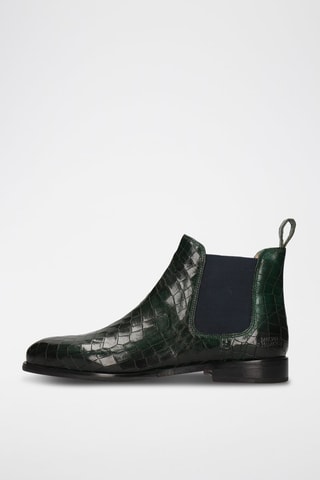 Bottines Chelsea en cuir Susan - Vert foncé