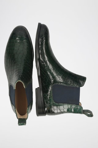 Bottines Chelsea en cuir Susan - Vert foncé