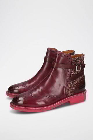 Bottines en cuir Selina - Violet
