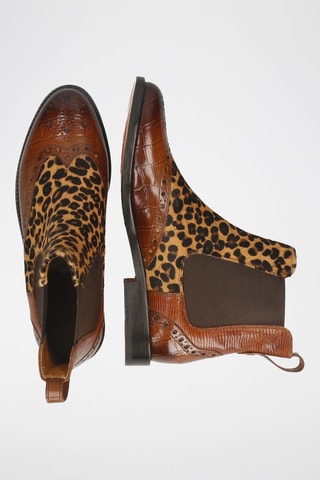 Bottines Chelsea en cuir Selina - Marron