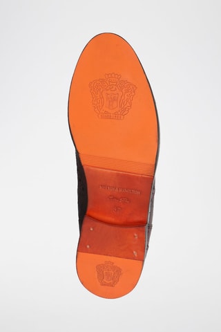 Bottines Chelsea en cuir Selina - Violet et bordeaux