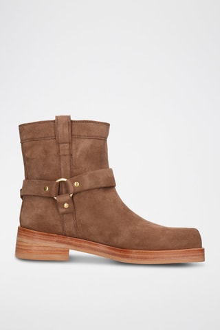 Bottines en nubuck Sadie - Marron clair