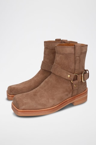 Bottines en nubuck Sadie - Marron clair