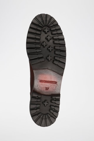 Bottines Chelsea en cuir verni Regine - Marron