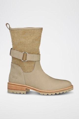  Bottines en cuir Gina 3 - Beige 