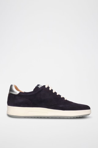 Baskets en nubuck Luca 1 - Bleu marine