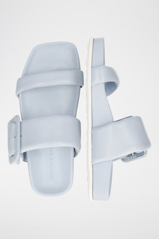 Mules en cuir de mouton Amara - Ciel